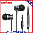 Langsdom M305 Bass Metal Headphones In-ear Headset HiFi Stereo Earbuds with Mic