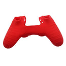 Non-slip Silicone Case Grip Cover for PS4 PS4 PRO Game Controller (Red)