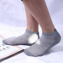 1 Pair Fashion Summer Women Ankle Socks Cotton Casual Boat Socks (Grey)
