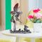 Metal Painted Flower Fairy Statue Outdoor Landscaping Angel Girl Sculpture Newly