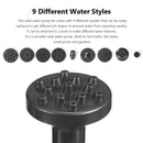 5W 5V Solar Fountain Pump with 9 Nozzles Solar Water Pumps Kit for Garden
