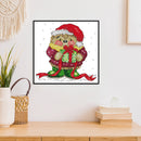 Partial Embroidery DIY 14CT Stamped Canvas Cross Stitch Christmas Gift Kit