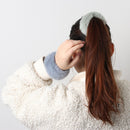 Faux Rabbit Fur Hair Ropes Hair Bands Plush Hair Scrunchies Pop Circle