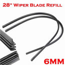 Bus Universal Auto Frameless Wiper Blade Refill Car Windshield Rubber 28'' 6mm