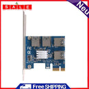 PCIE 1to 4 Riser Card External PCIE Adapter USB 3.0 PCI-e Converter for Miner