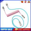Mechanical Keyboard Aviator Cable Coiled Type-C USB Aviation Connector Wire