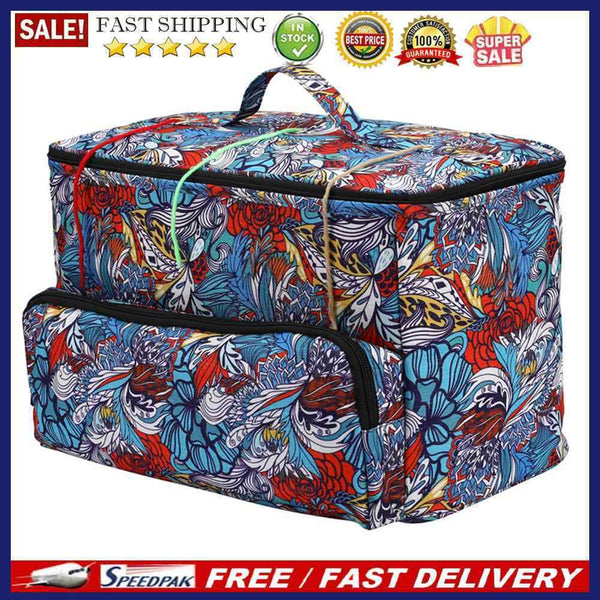 Yarn Storage Bag Large Knitting Tote for Thread Crochet Hooks Needles Organ