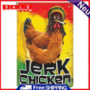 JERK Chicken Retro Metal Plate Tin Sign Poster Plate Wall Decor Accessories