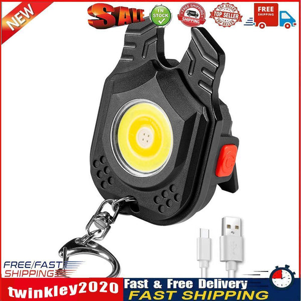 Flash Light Pocket Clip Type-C USB Rechargeable Mini Portable Flashlight Newly