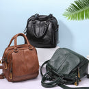 Ladies Casual PU Leather Messenger Handbag Rucksack Shoulder Bag Backpack