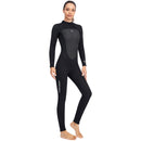 3mm Neoprene Wetsuits Women Back Zipper Full Diving Suits (Black M) Newly