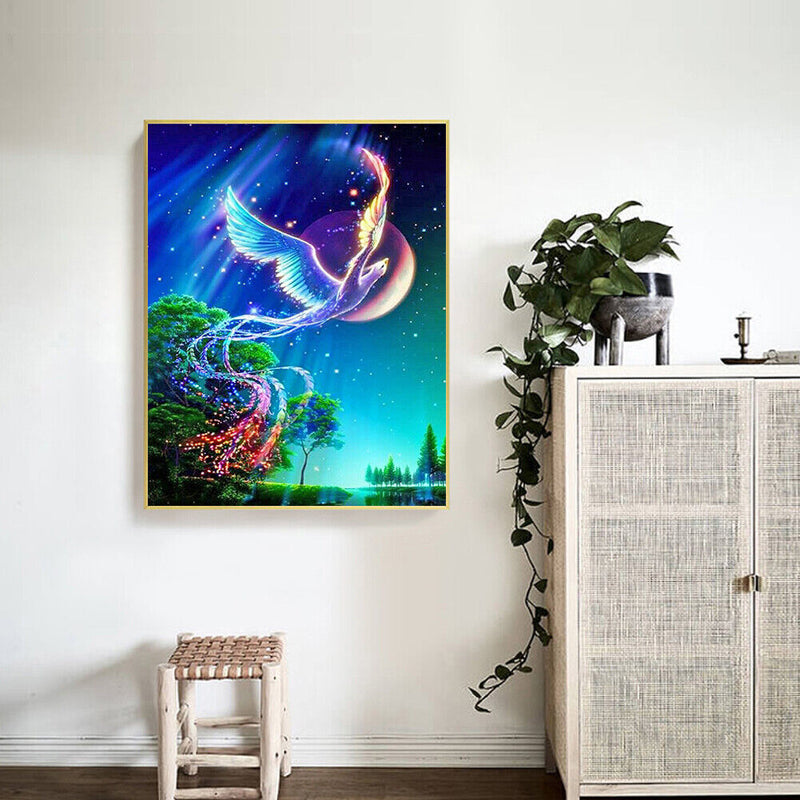 5D Diamond Painting Kit Animal Full Round Drill DIY Mosaic Wall Art Crafts Se