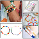 500pcs Mixed Square Alphabet Letter Beads for Necklace Jewelry Making Bracelet