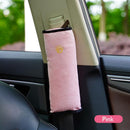 Plush Car Seat Belt Cover Breathable Kids Seatbelt Shoulder Pad (Pink)