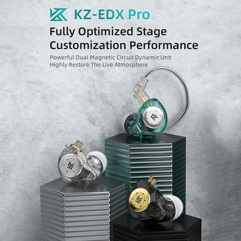KZ-EDX Pro HIFI Bass Earphone Sport Monitor In Ear Headphone (Black No Mic)