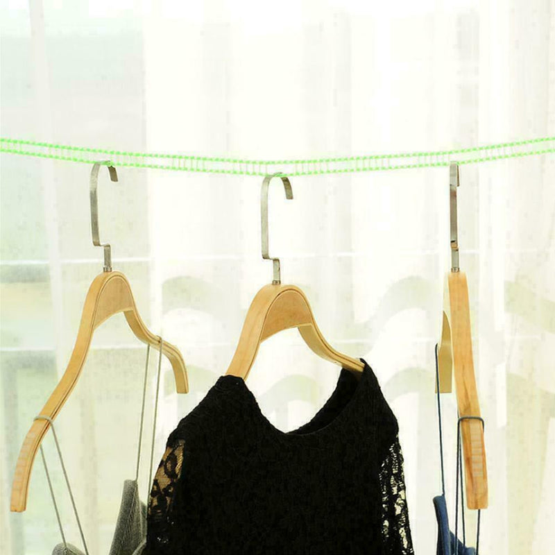Nylon Hanging Rope Drying Rope Clothes Hangers 5M Retractable Line Clothes Q0W0