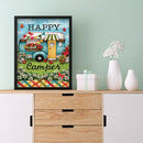 Diamond DIY Happy Camping Full Round Drill Rhinestone Picture