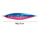 S Shaped Luminous Fishing Lure 12cm 160g Metal Artificial Bait (JIG81-2)