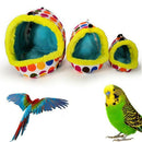 Hanging Thick Plush Parrot Tent Pet Hammock Bird Nest Cage Hamster Sleep Bag