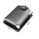 8oz Stainless Steel Whiskey Wine Flagon Alcohol Hip Flask with Leather Case