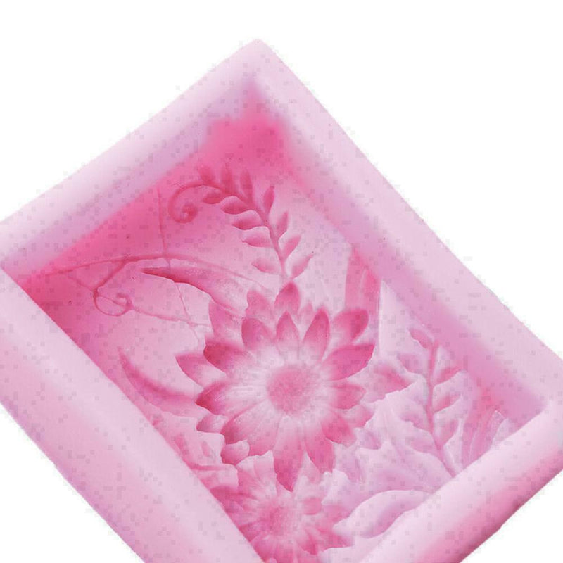 Silicone Sun flower Handmade Soap Mold Candle Mould Single Q0K9