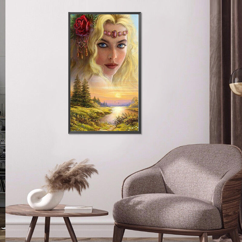 Diamond Painting 5D Full Round Drill Mosaic DIY Goddess of Four Seasons Kit G