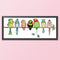 Full Cross Stitch 11CT Colorful Parrots Counted Embroidery DIY Needlework