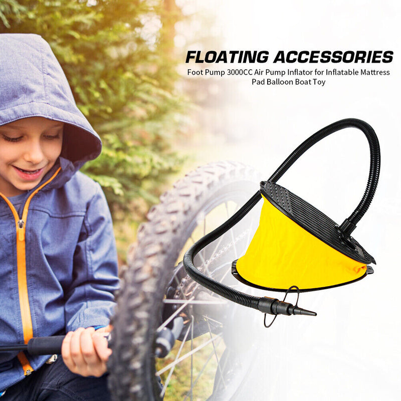 Foot Pump 3000CC Outdoor Air Pump Inflator for Inflatable Mattress Balloon Newly