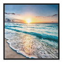 Full Embroidery Kits Seaside Sunset 11CT Stamped Needlework Home Decoration