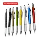 Multi-functional Level Ballpoint Pen Handy Tech Screwdriver Random (Black)