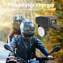 PD QC3.0 USB Motorcycle Charger with Voltmeter Waterproof Power Supply Adapter