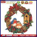 5D DIY Christmas Wreath Full Round Rhinestone Diamond Painting Mosaic Kit Cra