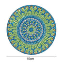 DIY Art Decor Datura Pattern 10x10x0.5cm Diamond Rhinestones Paintings (Blu