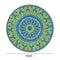 DIY Art Decor Datura Pattern 10x10x0.5cm Diamond Rhinestones Paintings (Blu