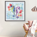 5D DIY Diamond Painting Hippocampus Kits Full Round Drill Wall Rhinestone Decor