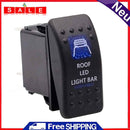 Dual Blue Backlit ROOF LED LIGHT BAR Rocker Switch 5 Pin for Boat Marine ATV UTV