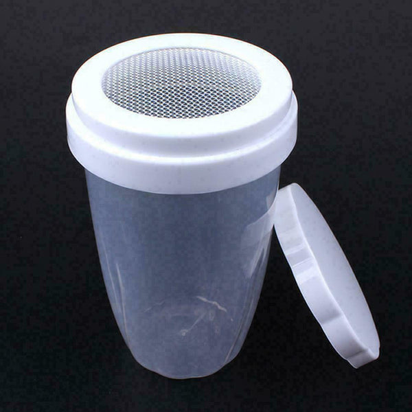 Plastic Powder Icing Sugar Cocoa Chocolate Flour Duster Hot Sugar Shaker C6L1