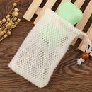 1XSoap Exfoliating Bags Nylon Foaming Net Soap Saver Pouch Bag Drawstring E7Z0