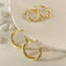 Drop Dangle Stud Round Hoop Earrings Circle Earrings Twist-shaped Earrings