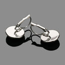 Trendy Ukrainian National Flag Earrings Women Round Glass Hook Dangle (1) Newly