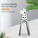 Camping Anti-Scald Pot Pan Gripper Outdoor BBQ Picnic Handle Holder Clip Newly