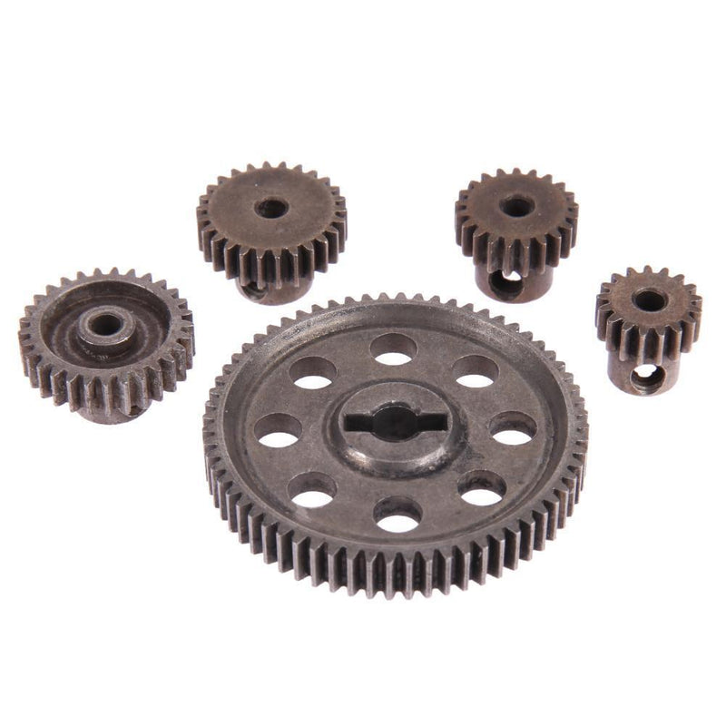 5pcs/Set Differential Main Metal Spur Motor Gear RC Toys Part for HSP Truck