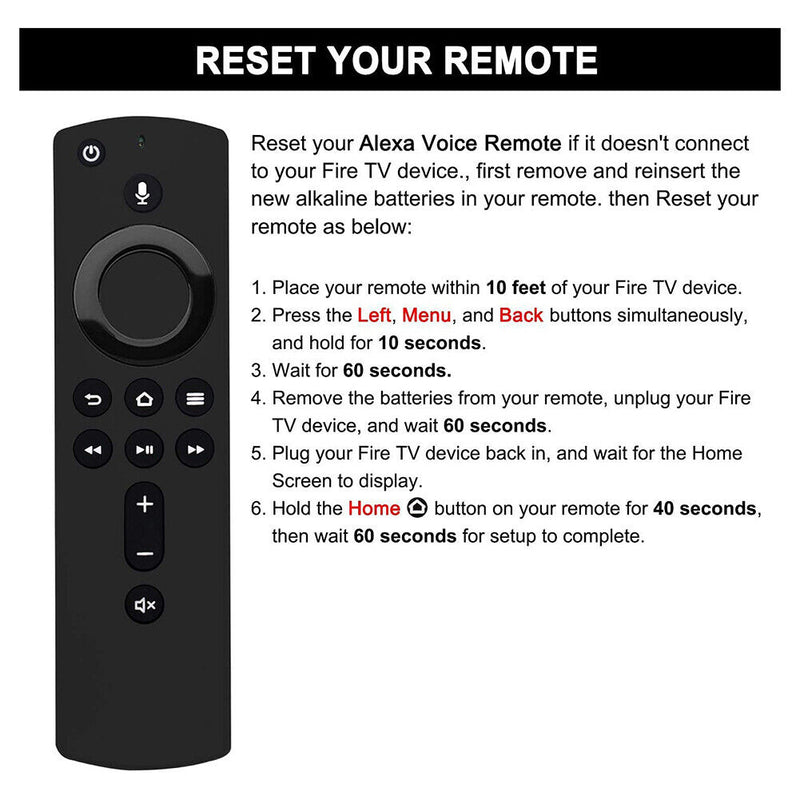 L5B83H Remote Control for Amazon Fire TV Stick 4K Alexa Smart Controller