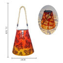 LED Solar Light Hollow Wrought Iron Lantern Butterfly Projection Lamp (A) Newly
