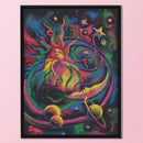 11CT Printed Full Embroidery Colorful Sun Cross Stitch Kit Needlework for Home