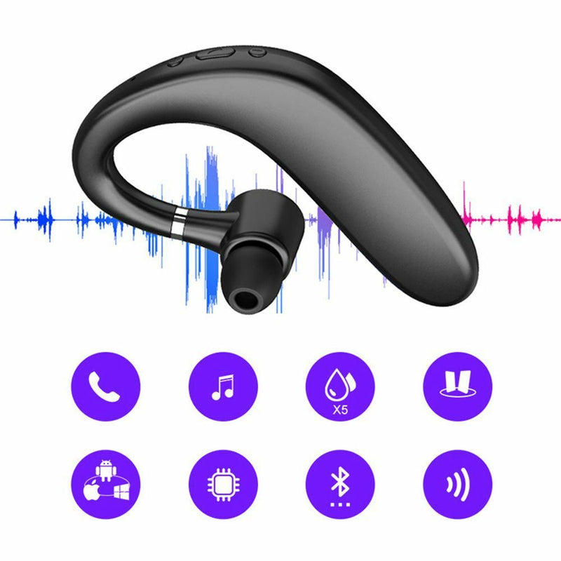 Wireless With Mic Earbud Bluetooth 5.0 Headset Earpiece Earphone Headphone