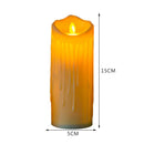 Flameless LED Tealight Flickering Wedding Home Party Candles Light (5x15cm)