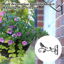 3pcs Metal Hanging Flower Plant Pot Basket Wall-Mounted Support Basket Tool