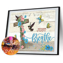 5D Diamond Painting Kit DIY Flower Letter Special Shape Partial Drill Home De