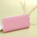 Long Women Wallets Card Holder Clutch Purse Coin Money Bag (Pink)